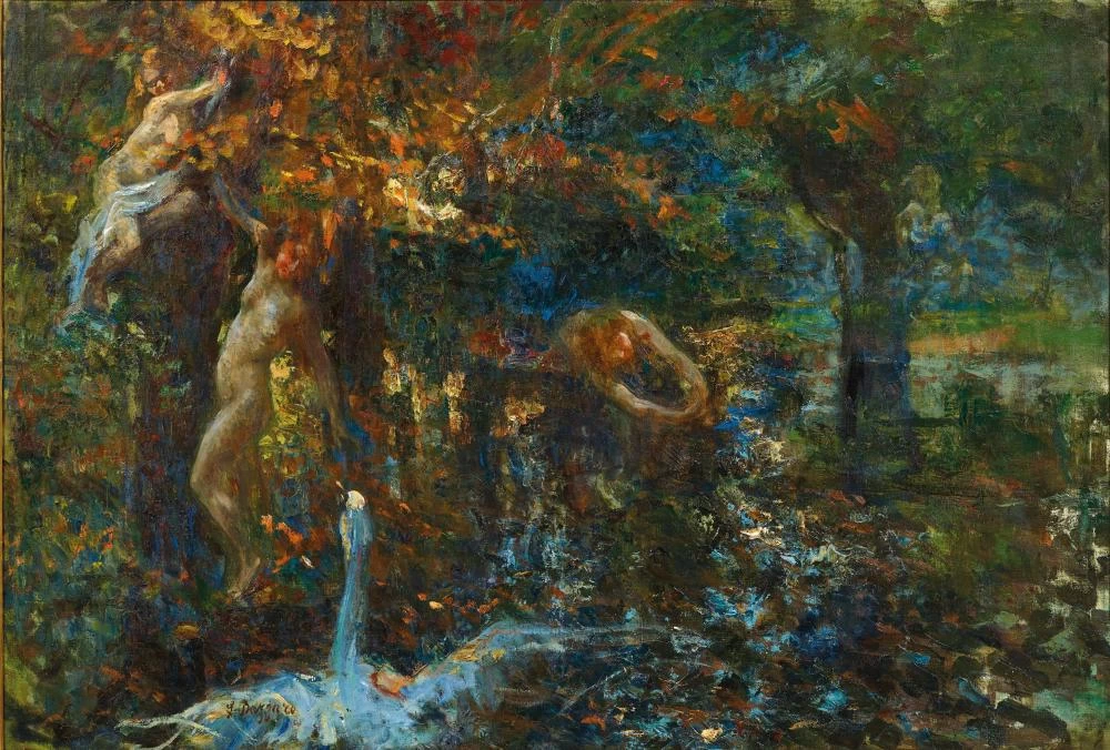 Notturno, ninfe alla fonte